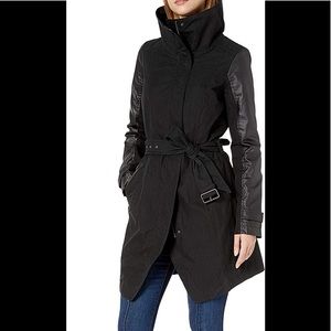 7 For All Mankind Asymmetric Coat spring jacket trench windbreaker
